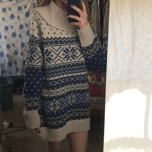 Large ugly sweater dress